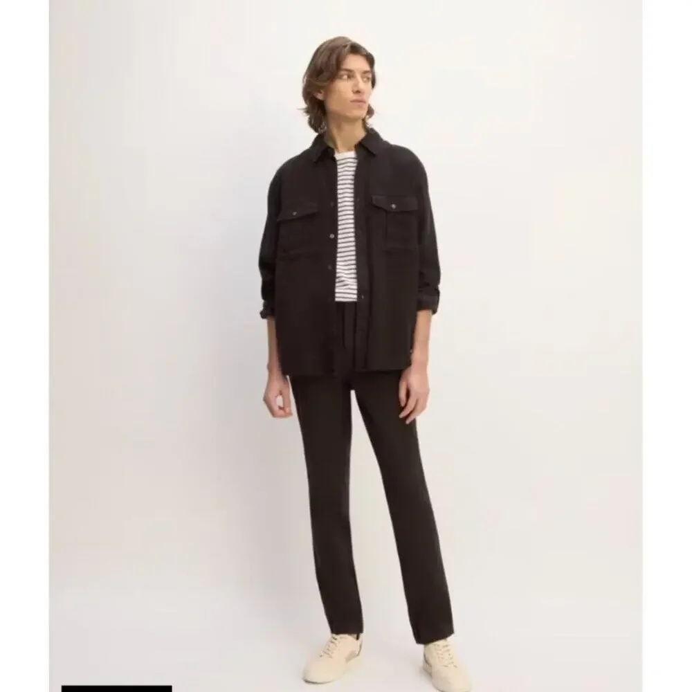 NWT Everlane Mens The Performance Chino Uniform‎ Pants Black 35x28